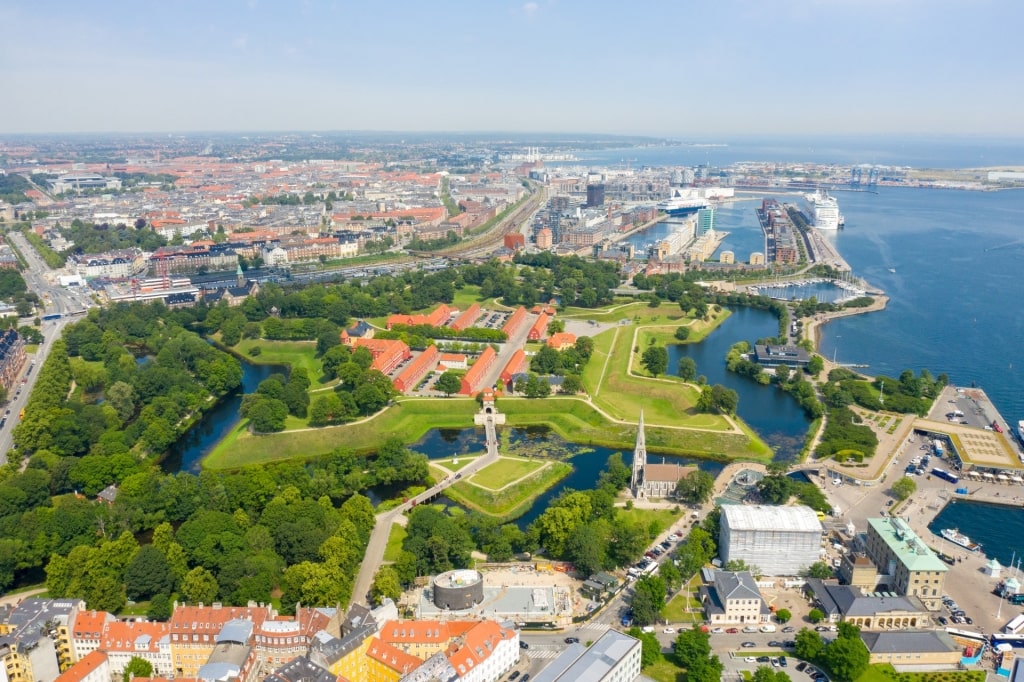 Aerial view of Kastellet