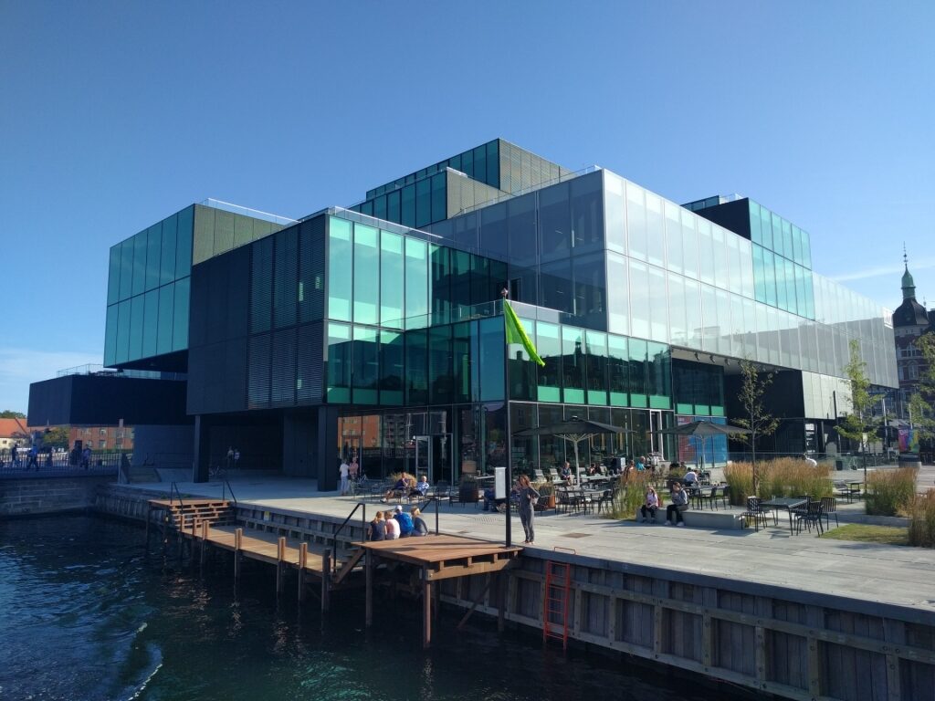 Glass exterior of Danish Architecture Centre