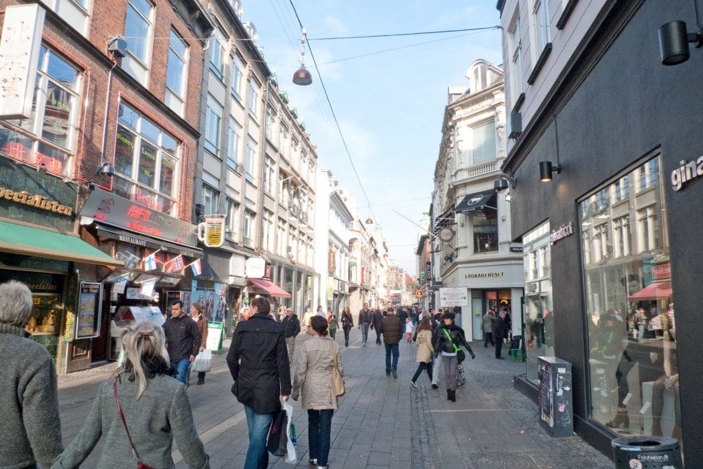 Street view of Strøget