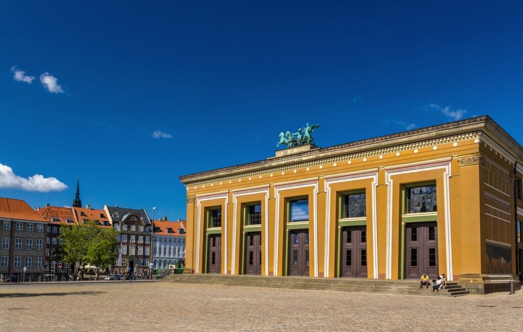 Yellow facade of Thorvaldsen Museum