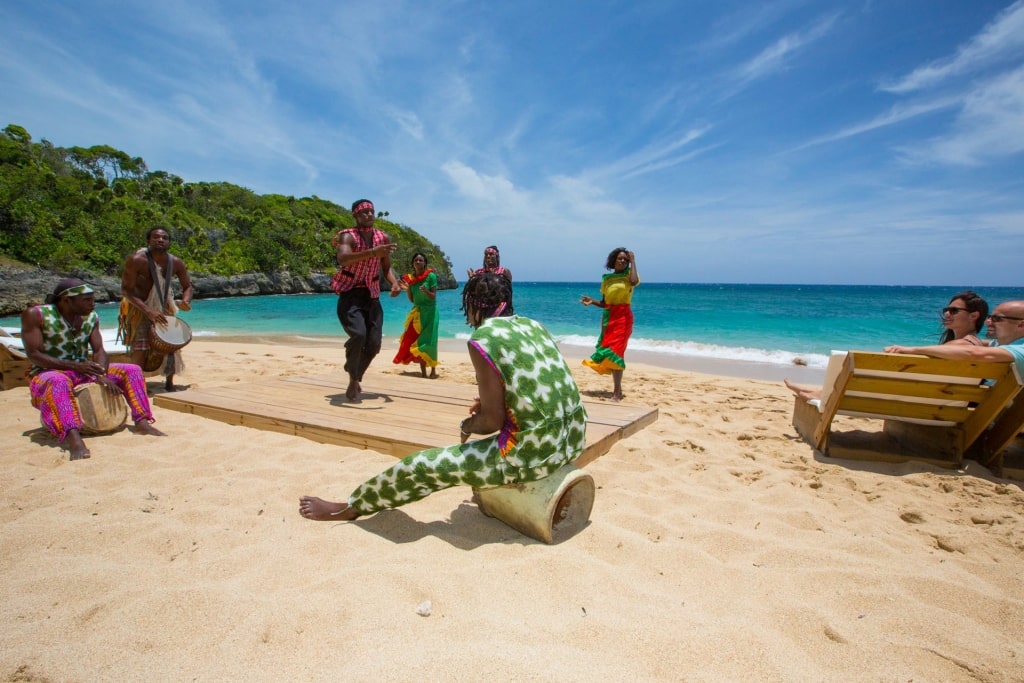 Bamboo Beach, one of the best things to do in Falmouth Jamaica