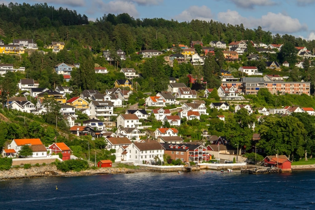 Scenic landscape of the Inner Oslo Fjord