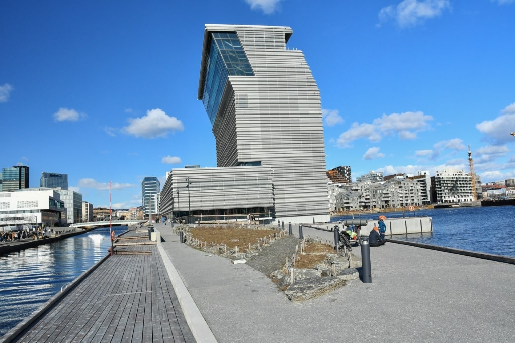 Unique architecture of the MUNCH Museum