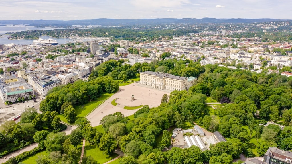 Aerial view of the Royal Palace