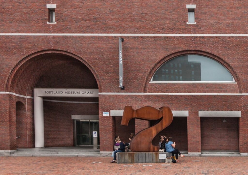 Brick exterior of Portland Museum of Art