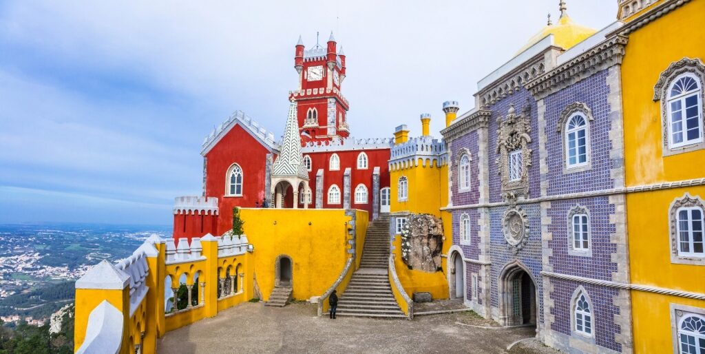 Colorful facade of the National Palace of Pena