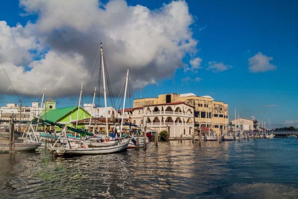 Waterfront of Belize City