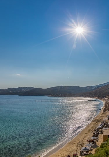 Elia Beach, one of the best beaches in August
