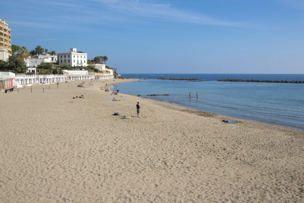 Sandy beach of Santa Marinella