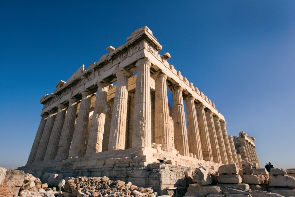 View of the Parthenon in Acropolis, Athens, Greece