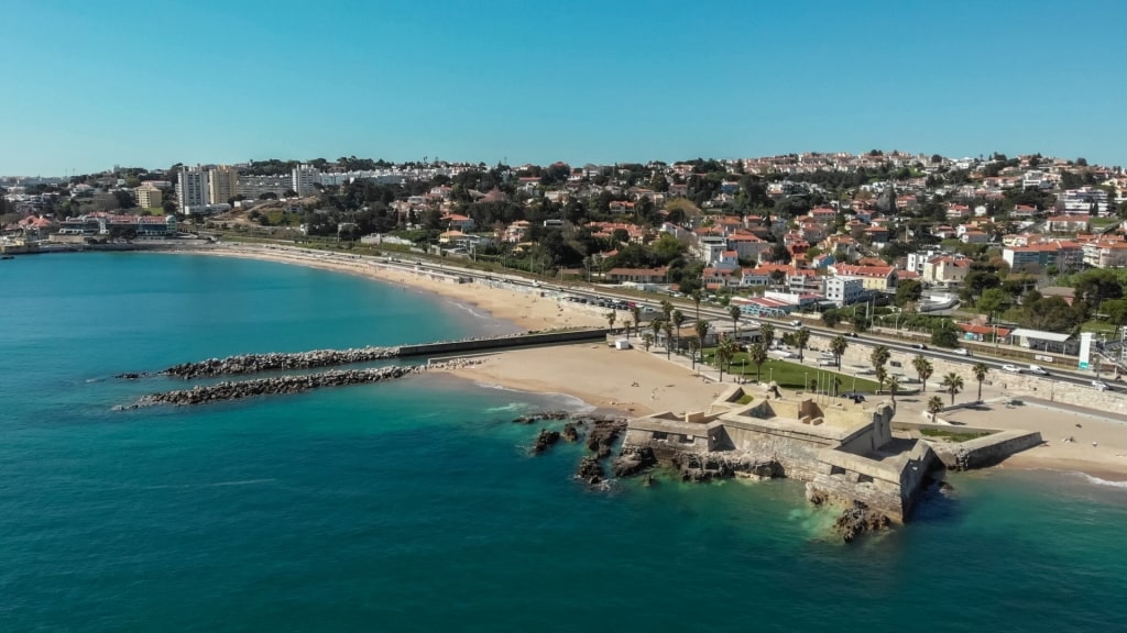 Aerial view of Praia de Caxias