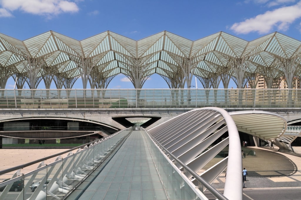 Beautiful architecture of the Oriente Train Station