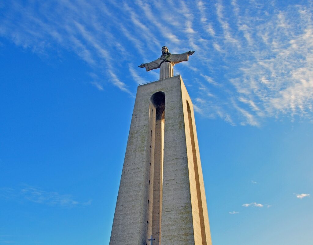 Iconic Cristo Rei statue in Lisbon