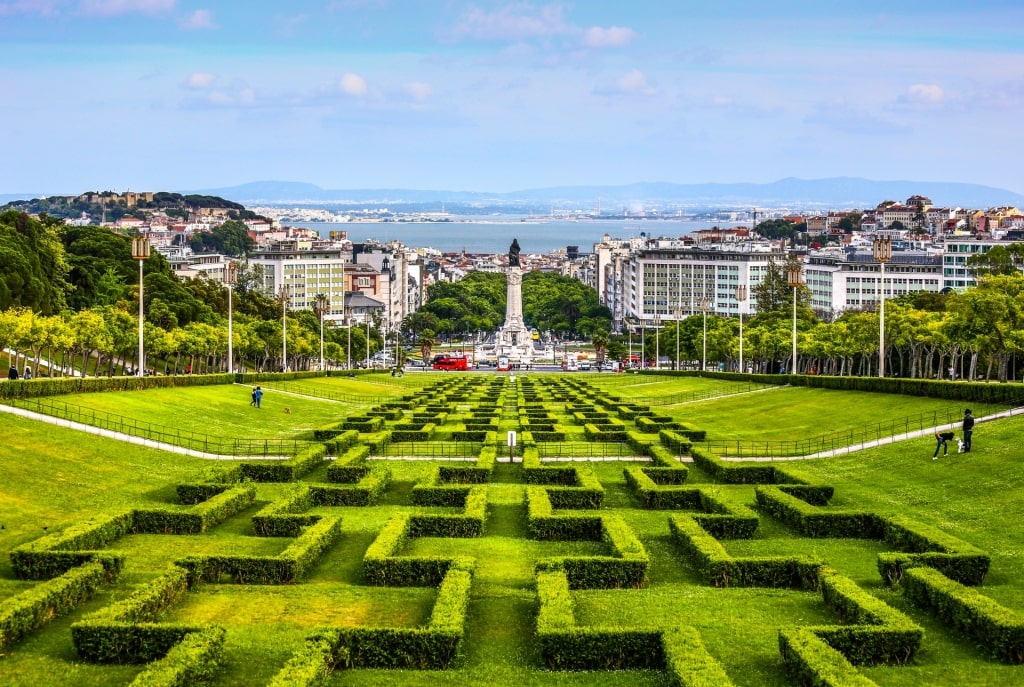 Lush landscape of Parque Eduardo VII