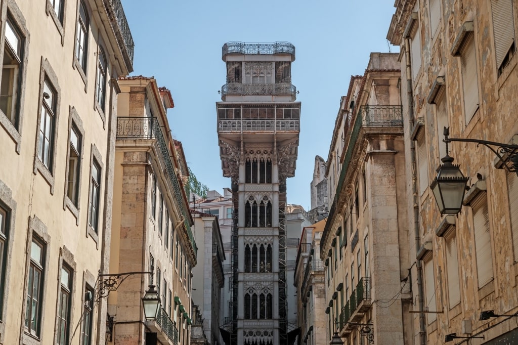 View of the historic Santa Justa Lift