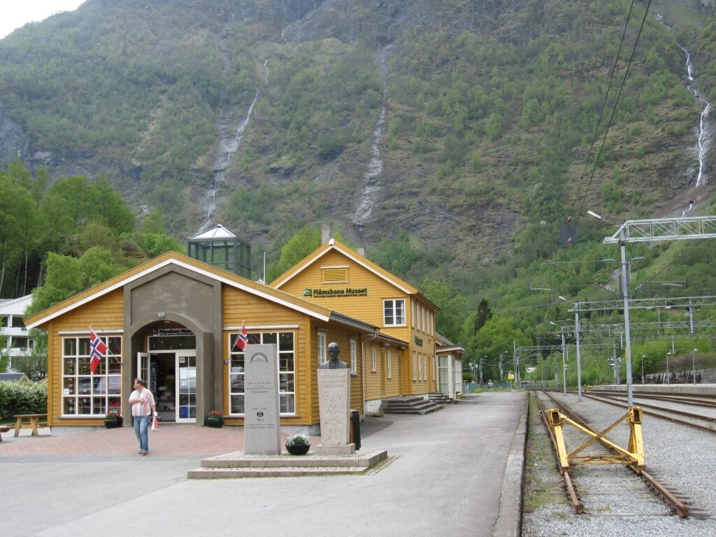 Exterior of the Flåm Railway Museum