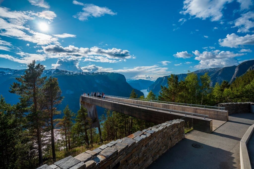 Beautiful view of the Stegastein Viewpoint