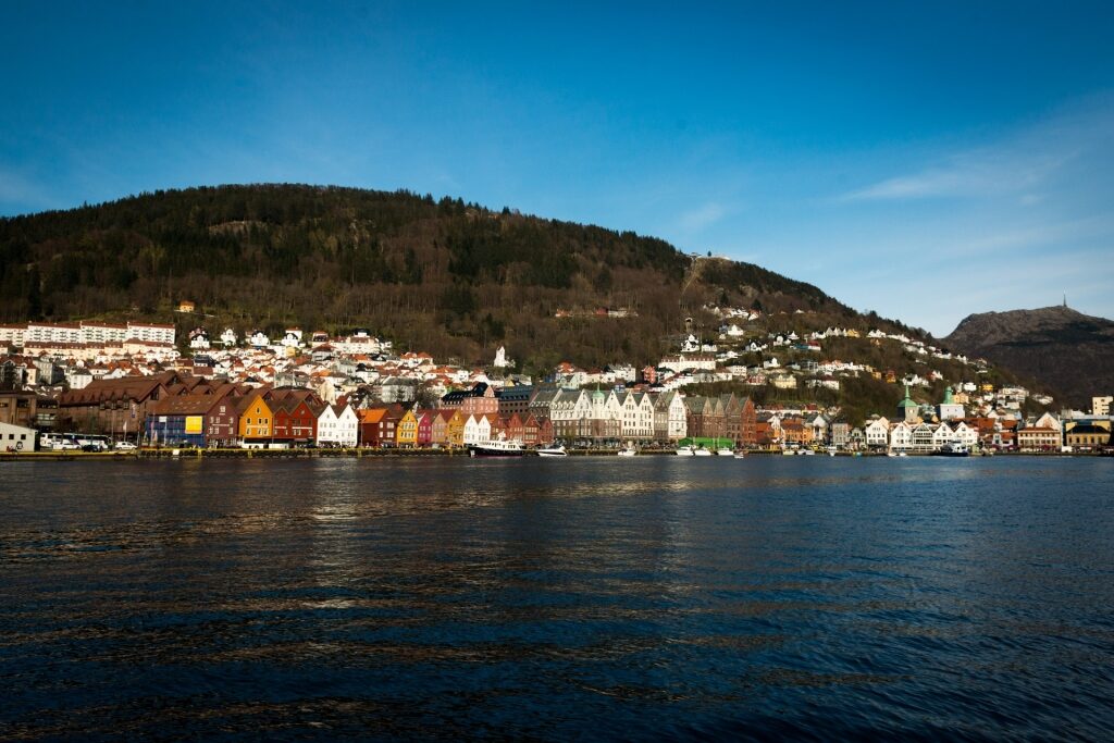 Colorful waterfront of Bryggen in Bergen, Norway