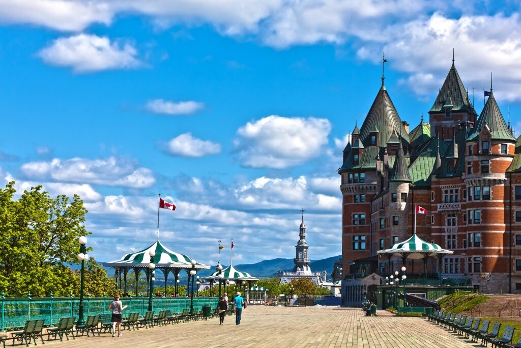 Street view of Château Frontenac