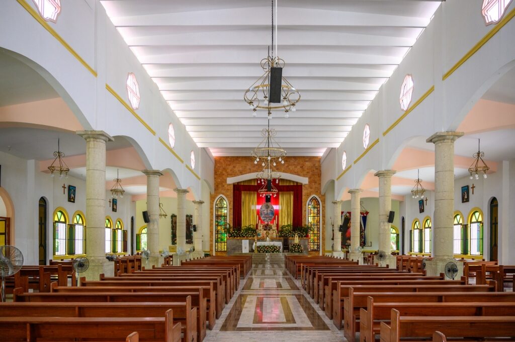 View inside the Cathedral of Corpus Christi