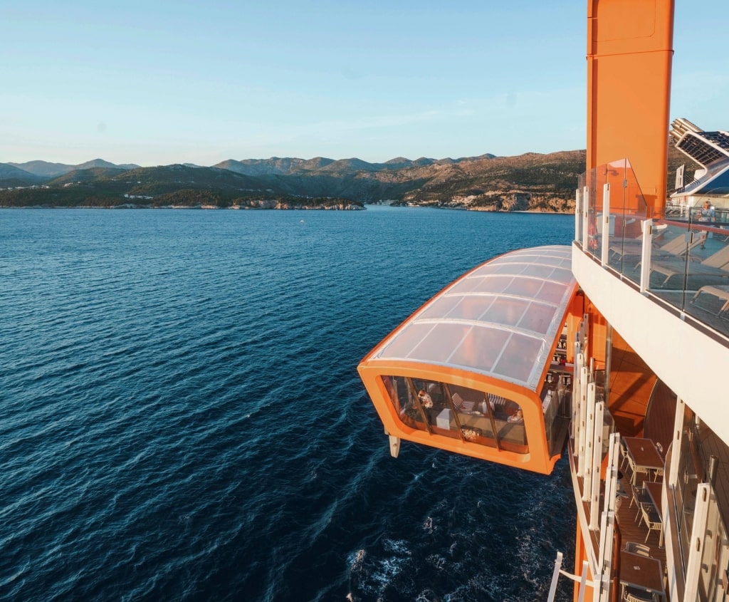 View of Magic Carpet on Celebrity Cruises