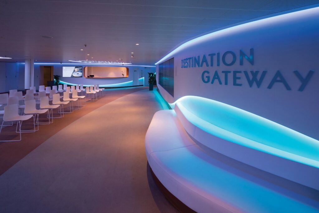 The Destination Gateway aboard Celebrity Cruises