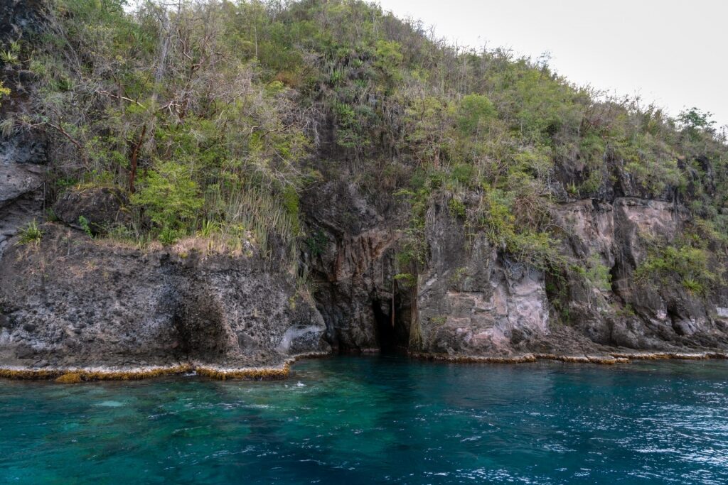 View of the Bat Cave in Martinique