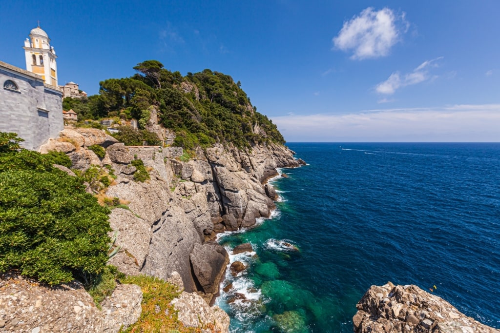 Cliffside view of Church of San Giorgio