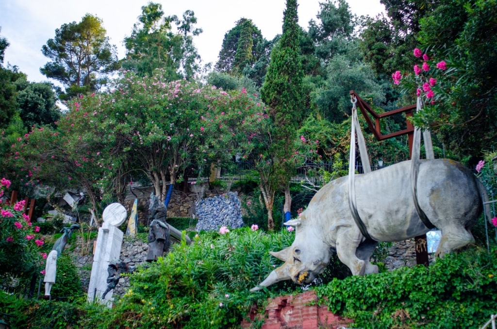 Lush landscape of Museo del Parco di Portofino