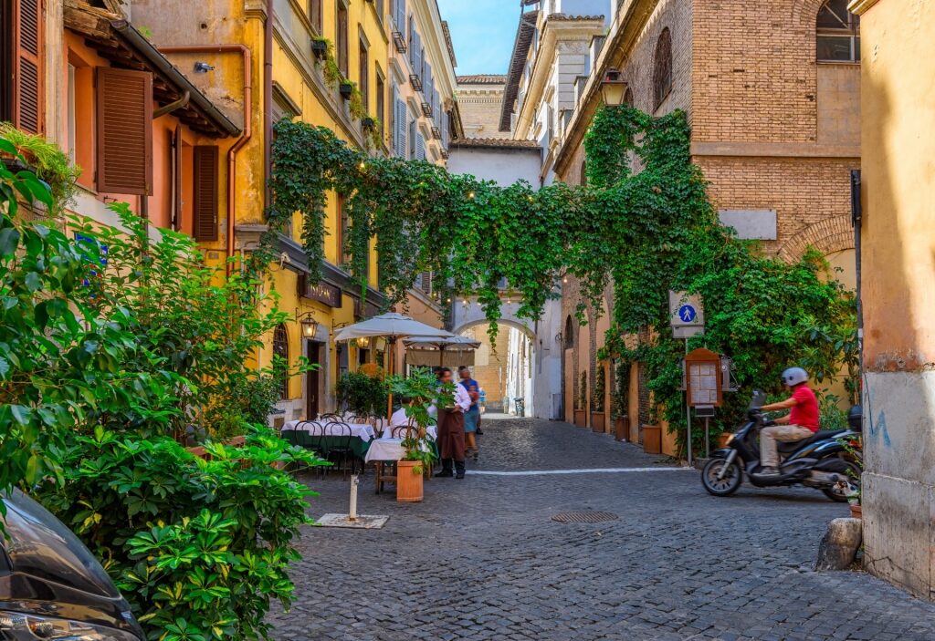 Street view of Trastevere Rome