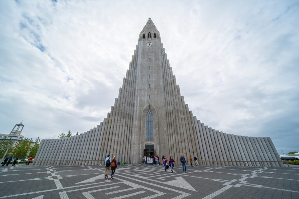 Hallgrimskirkja in Reykjavik, Iceland, one of the most unique buildings in the world