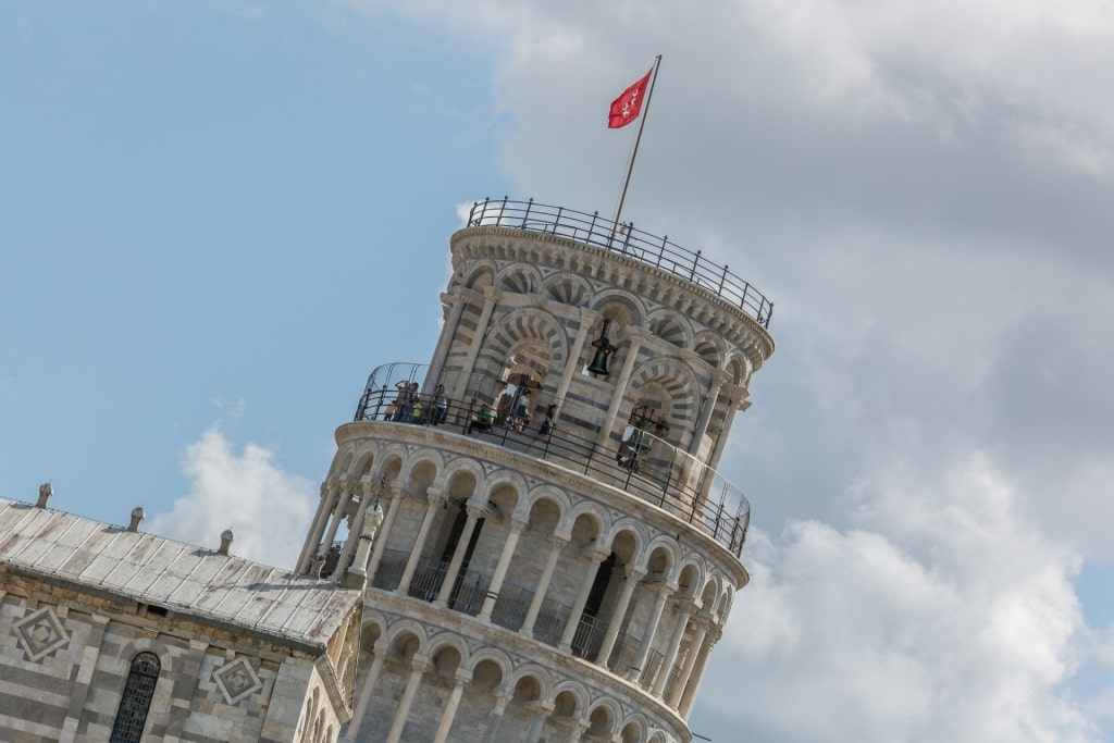 Iconic building of Leaning Tower of Pisa, Italy