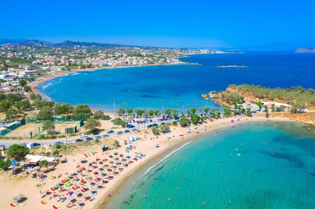 Turquoise waters of Agioi Apostoloi Beach, Chania