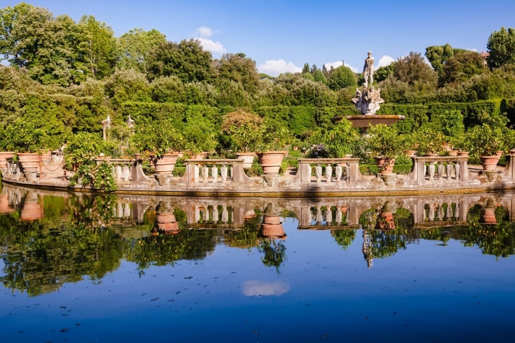 Beautiful scenery of the Boboli Gardens