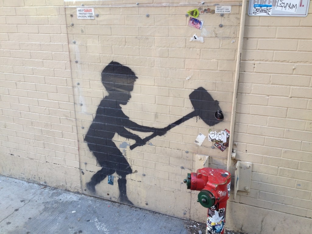 Hammer Boy in New York City, USA