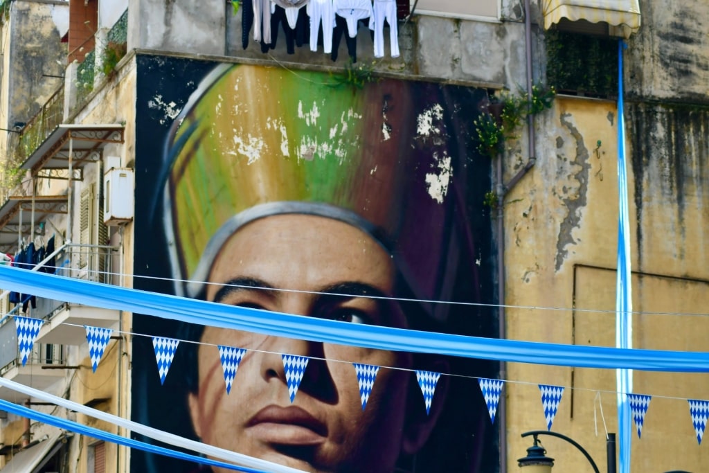 San Gennaro Mural in Naples, Italy