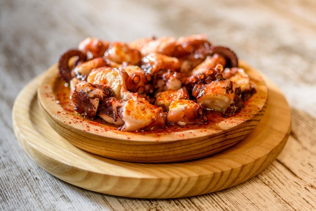 Pulpo a la Gallega on a plate