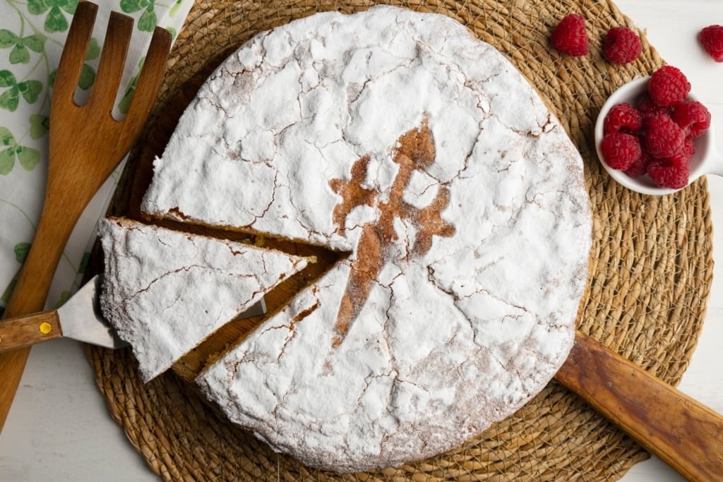 Slice of Tarta de Santiago