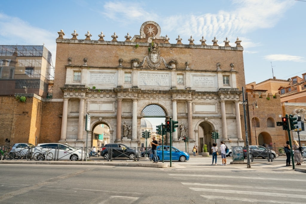 Street view in Rome, Italy