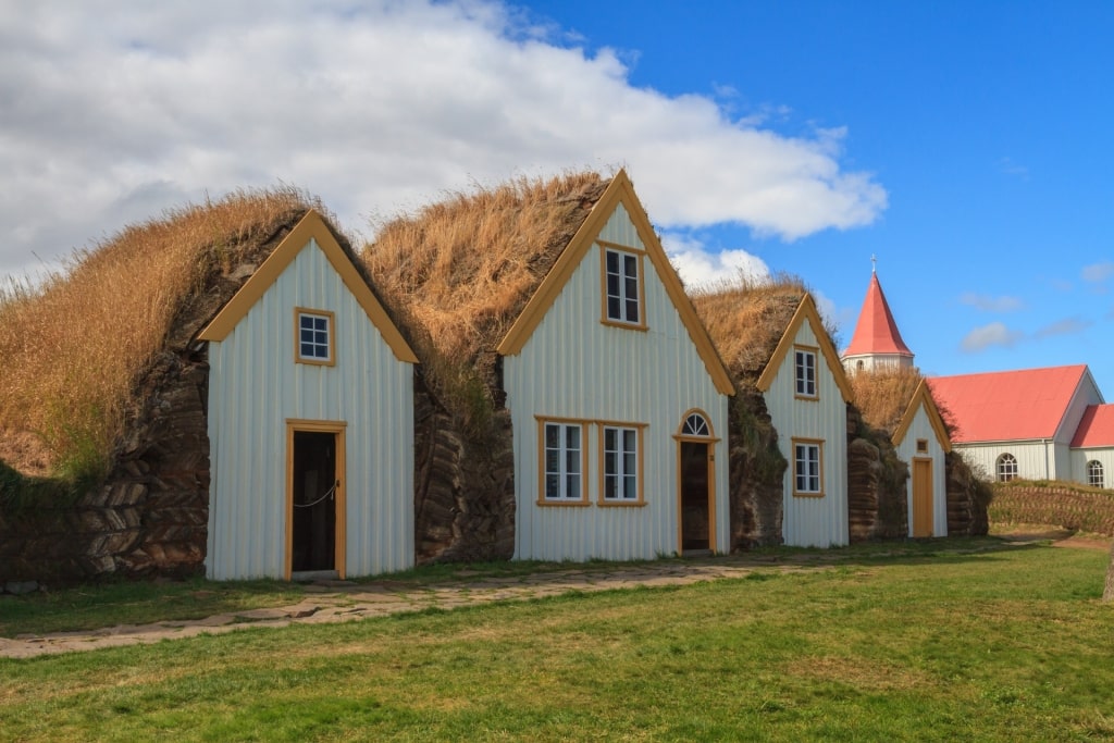 View of the Glaumbær Farm Museum