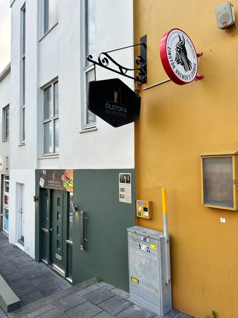 Exterior of Einstök brewery in Iceland