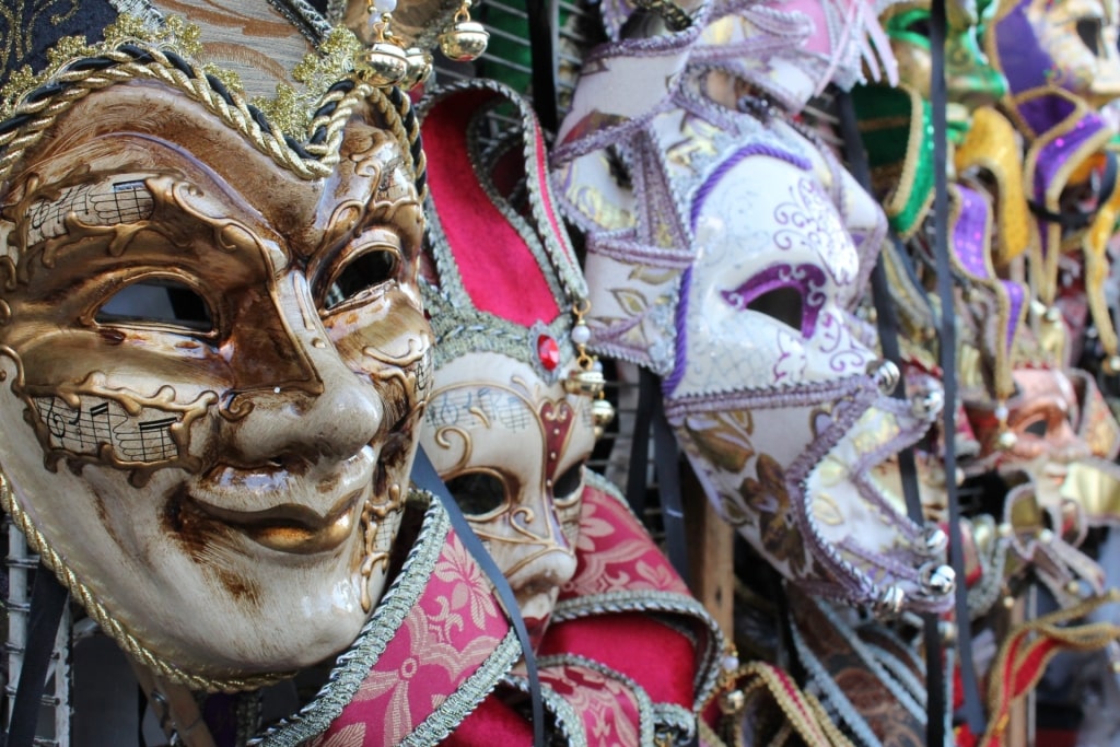 Mardi Gras masks in New Orleans, USA