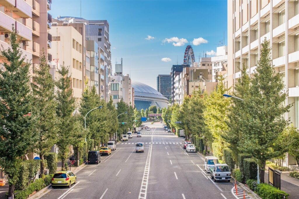 Street leading to Tokyo Dome City