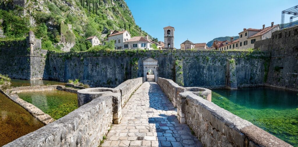 Historic city wall of Old Town Kotor
