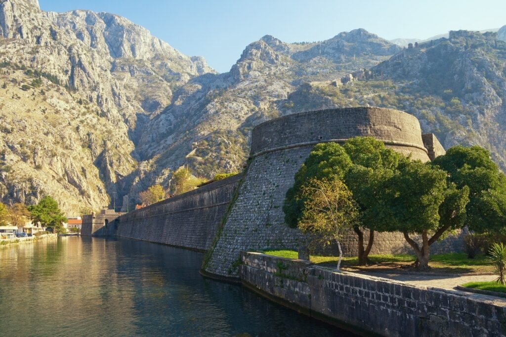 Unique architecture of Kampana Tower in Kotor