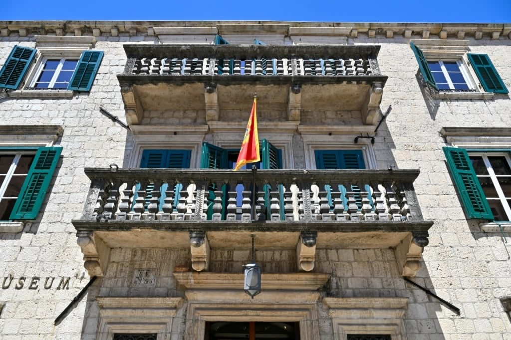 Exterior of the Maritime Museum of Montenegro