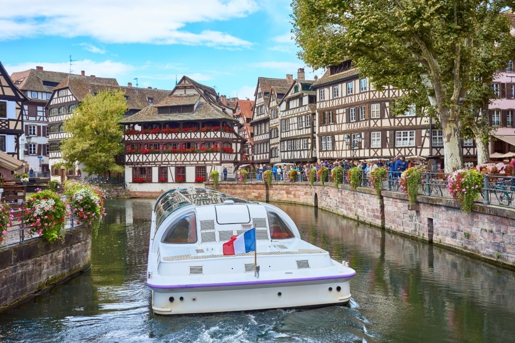 Boat tour in Strasbourg's canals