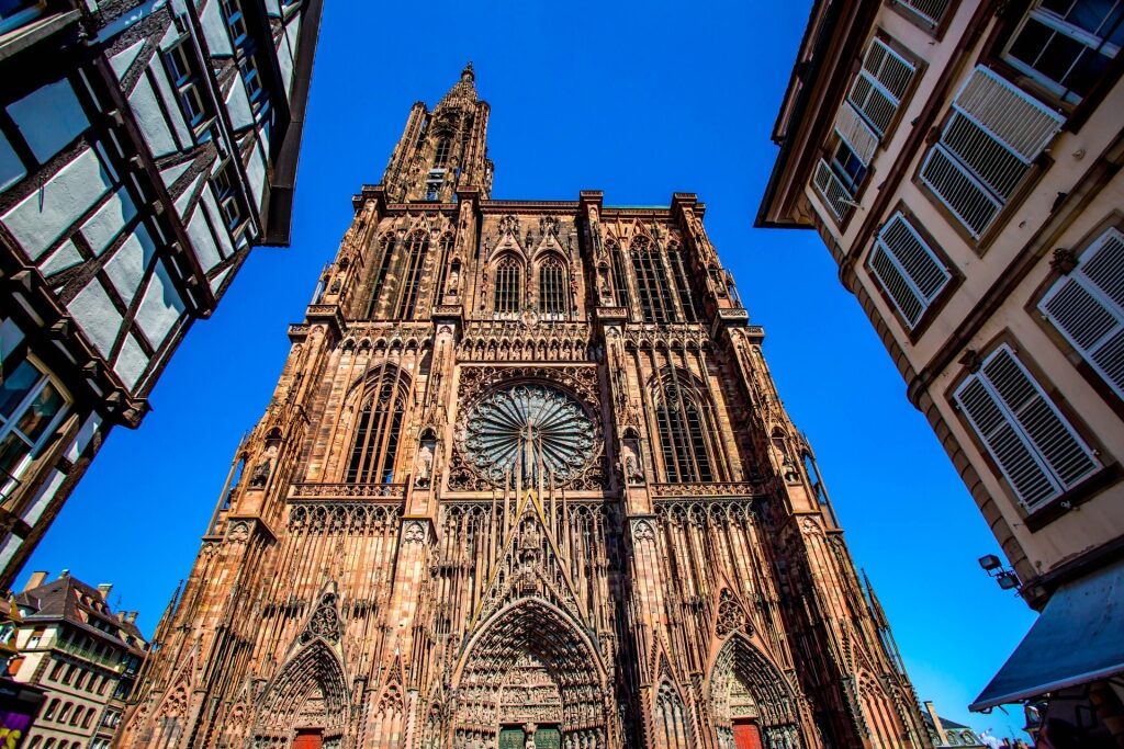 Intricate architecture of Strasbourg Cathedral