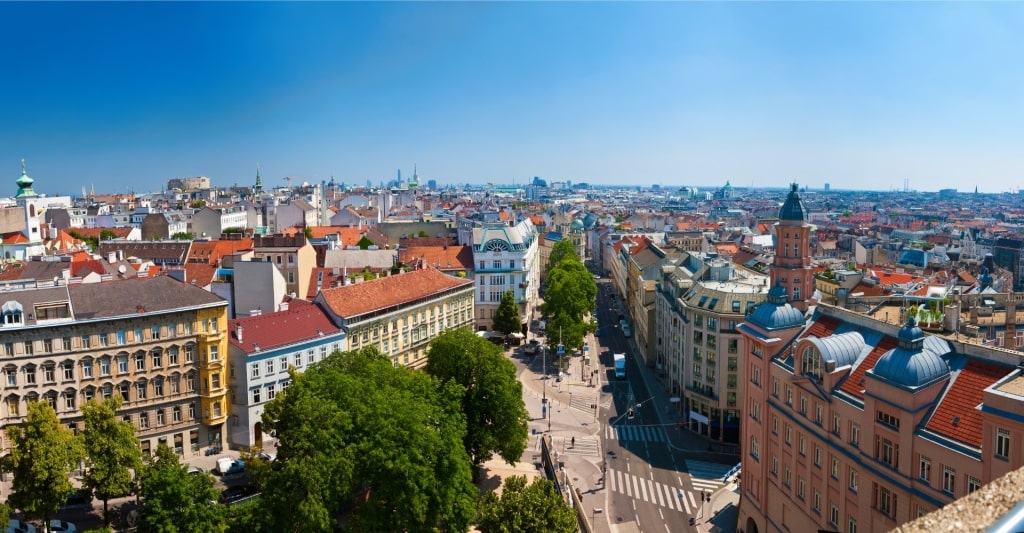 Scenic cityscape of Vienna