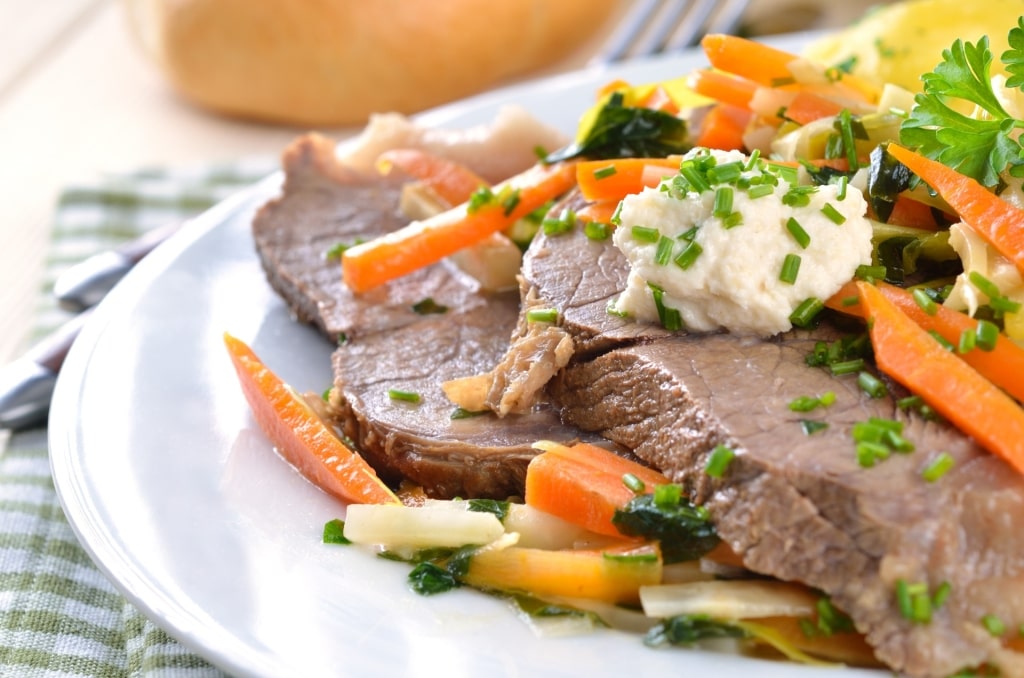 Plate of hearty tafelspitz